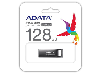 128GB AData Royal UR340 Ultra-Compact USB3.0 (USB3.2) Flash Drive