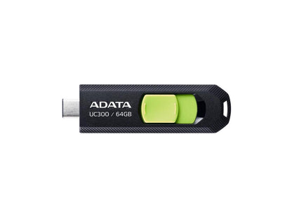 64GB AData USB3.2 UC300 Type-C USB Flash Drive Black/Green