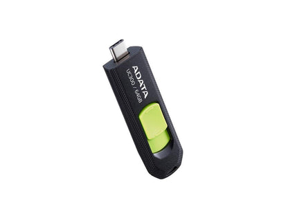 64GB AData USB3.2 UC300 Type-C USB Flash Drive Black/Green