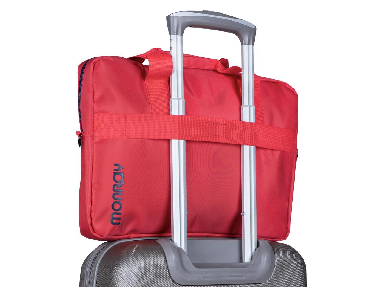 NGS Ginger Red - 15.6" Laptop bag with external pocket - Monray Ginger - Red