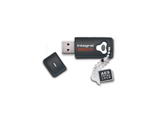 8GB Integral Drive FIPS 197 Encrypted USB Flash Drive (256-bit Hardware Encryption)