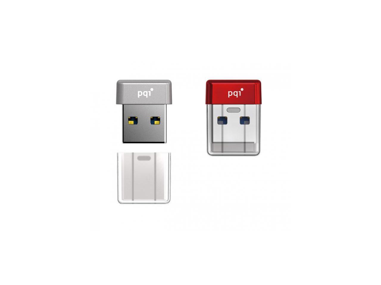 64GB PQI U603V USB3.0 Ultra-small Flash Drive Silver Edition