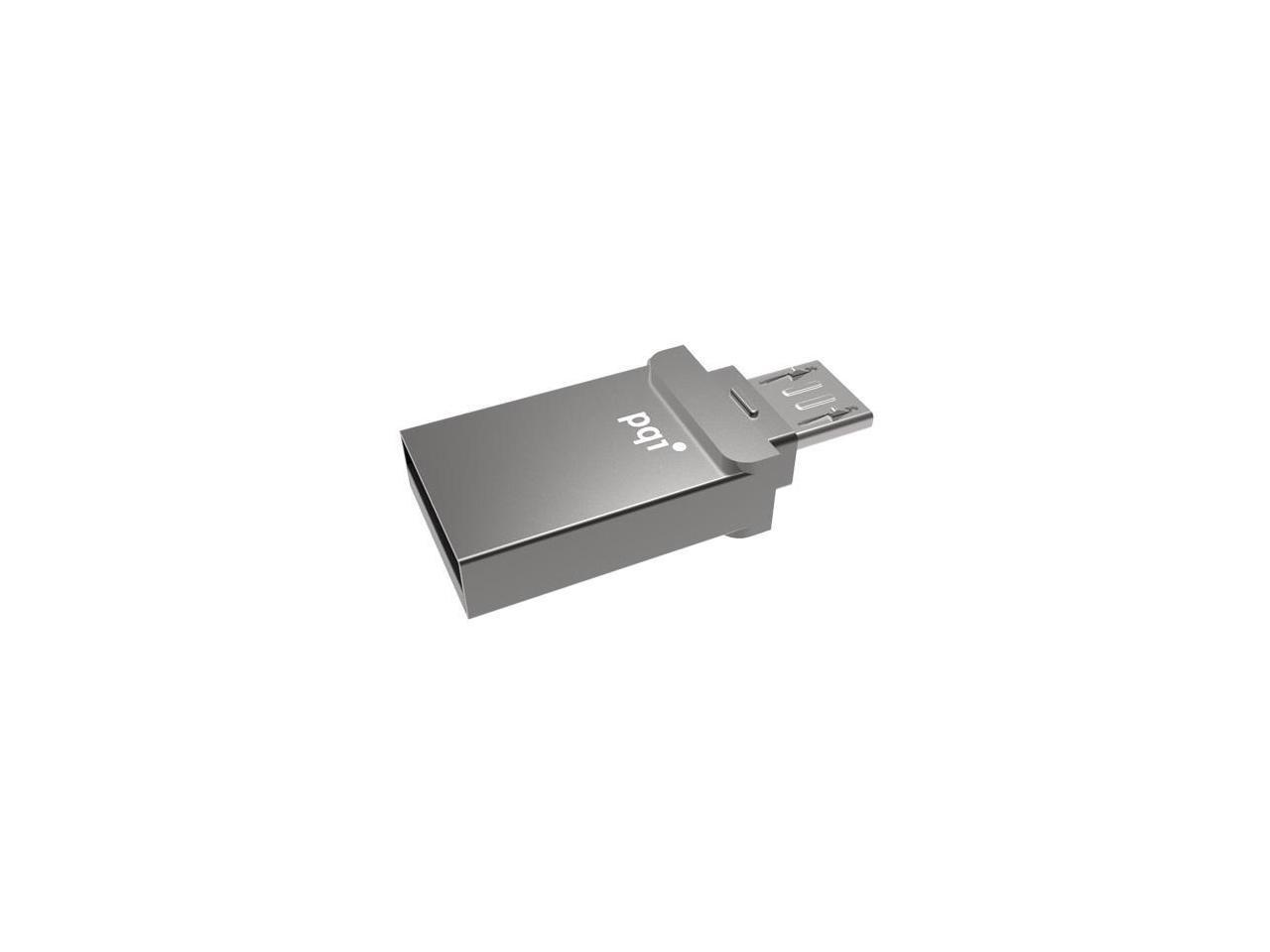 PQI CONNECT 201 32GB USB/Micro USB Flash Pen Drive Memory Stick Key Thumb OTG
