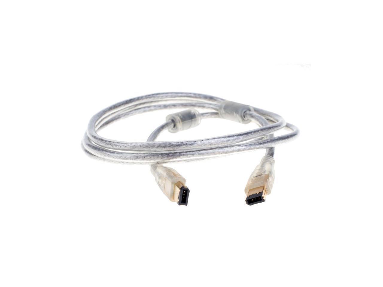 NEON FireWire IEEE 1394 Cable 6-pin male to 6-pin male 6ft High Speed Gold Plated. Model S-PC-1051A