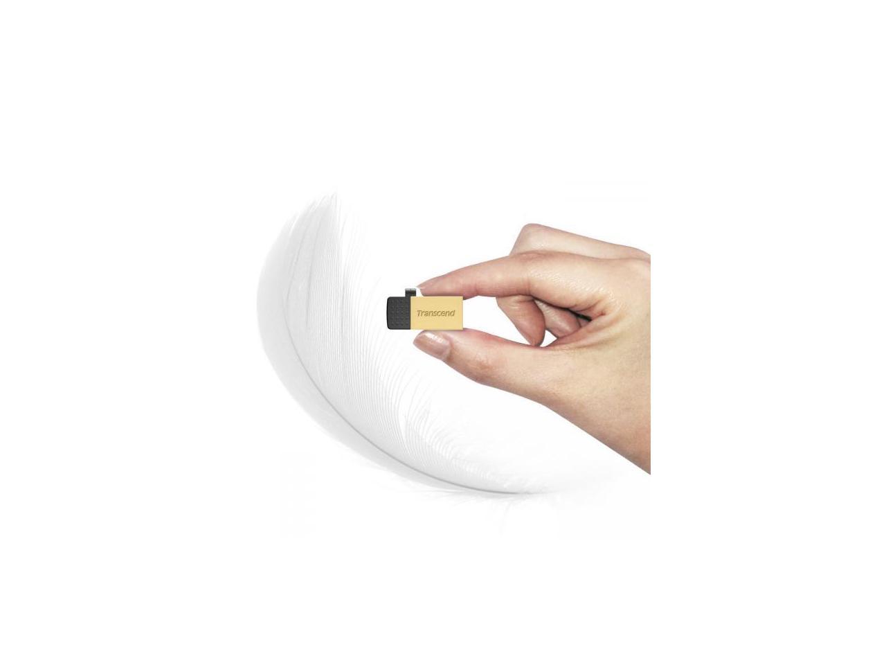 64GB Transcend Jetflash 380S OTG USB2.0 Flash Drive - Silver Edition