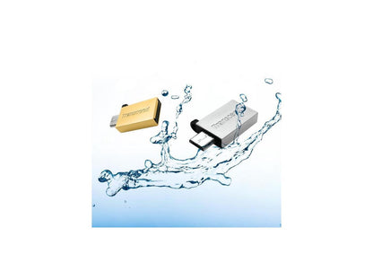 64GB Transcend Jetflash 380S OTG USB2.0 Flash Drive - Silver Edition