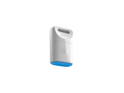Silicon Power 8GB Silicon Power Touch T06 Compact USB Flash Drive White Model SP008GBUF2T06V1W