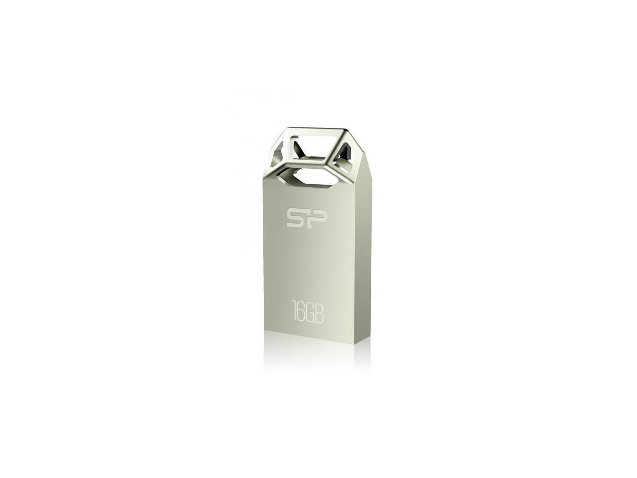 Silicon Power 16GB Silicon Power Touch T50 Zinc-Alloy Compact USB Flash Drive Champagne Edition Model SP016GBUF2T50V1C