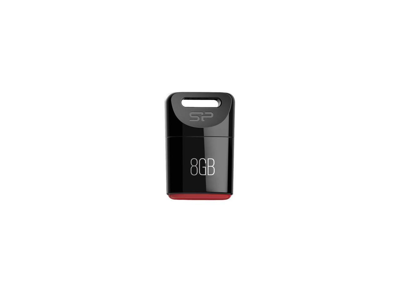 Silicon Power Touch T06 8GB USB 2.0 Flash Drive Black