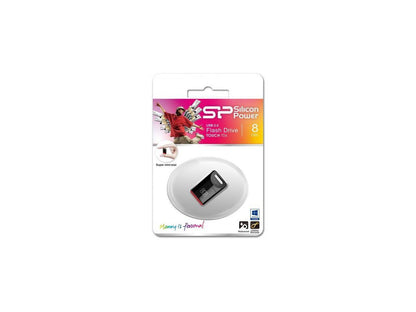 Silicon Power Touch T06 8GB USB 2.0 Flash Drive Black