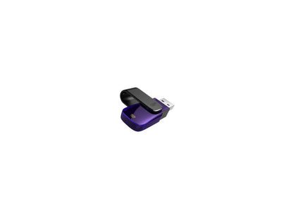 Silicon Power 16GB Blaze B31 USB3.0 Swivel Cap Flash Drive Black/Purple Edition Model SP016GBUF3B31V1U