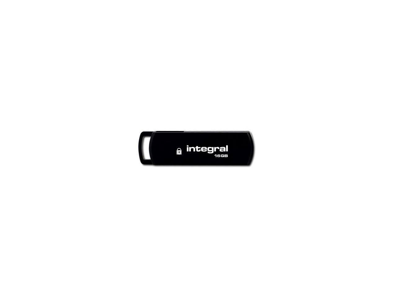 Integral 16GB Secure 360 Encrypted USB3.0 Flash Drive (256-bit AES Encryption) Model INFD16GB360SEC3.0