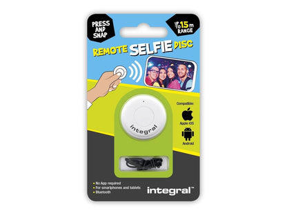Integral Remote Selfie Disk - Bluetooth Selfie Button Model INSELFIEDISC