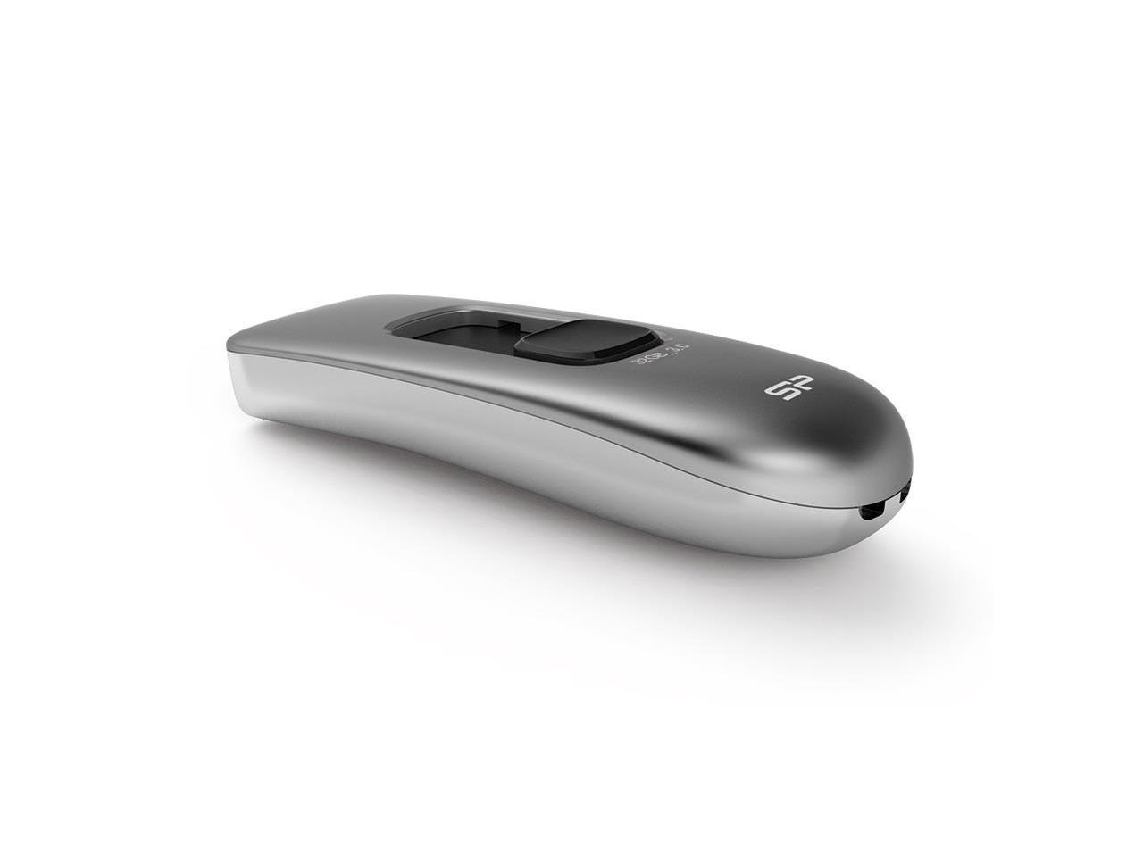 Silicon Power Marvel M70 32GB 200/40 MB/s (read/write) Retractable USB 3.0 Flash Drive Silver