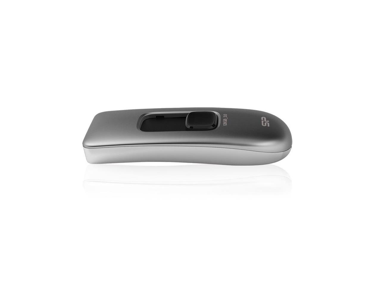 Silicon Power Marvel M70 128GB 240/80 MB/s (read/write) Retractable USB 3.0 Flash Drive Silver