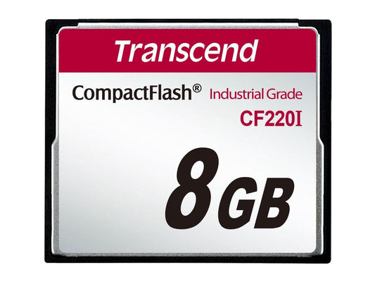 8GB Transcend Industrial Temperature Range CF220I 220X Ultra CompactFlash (SLC)