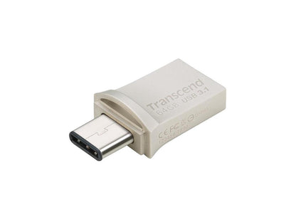 64GB Transcend JetFlash 890S OTG Flash Drive with USB3.1 and USB Type-C Connectors