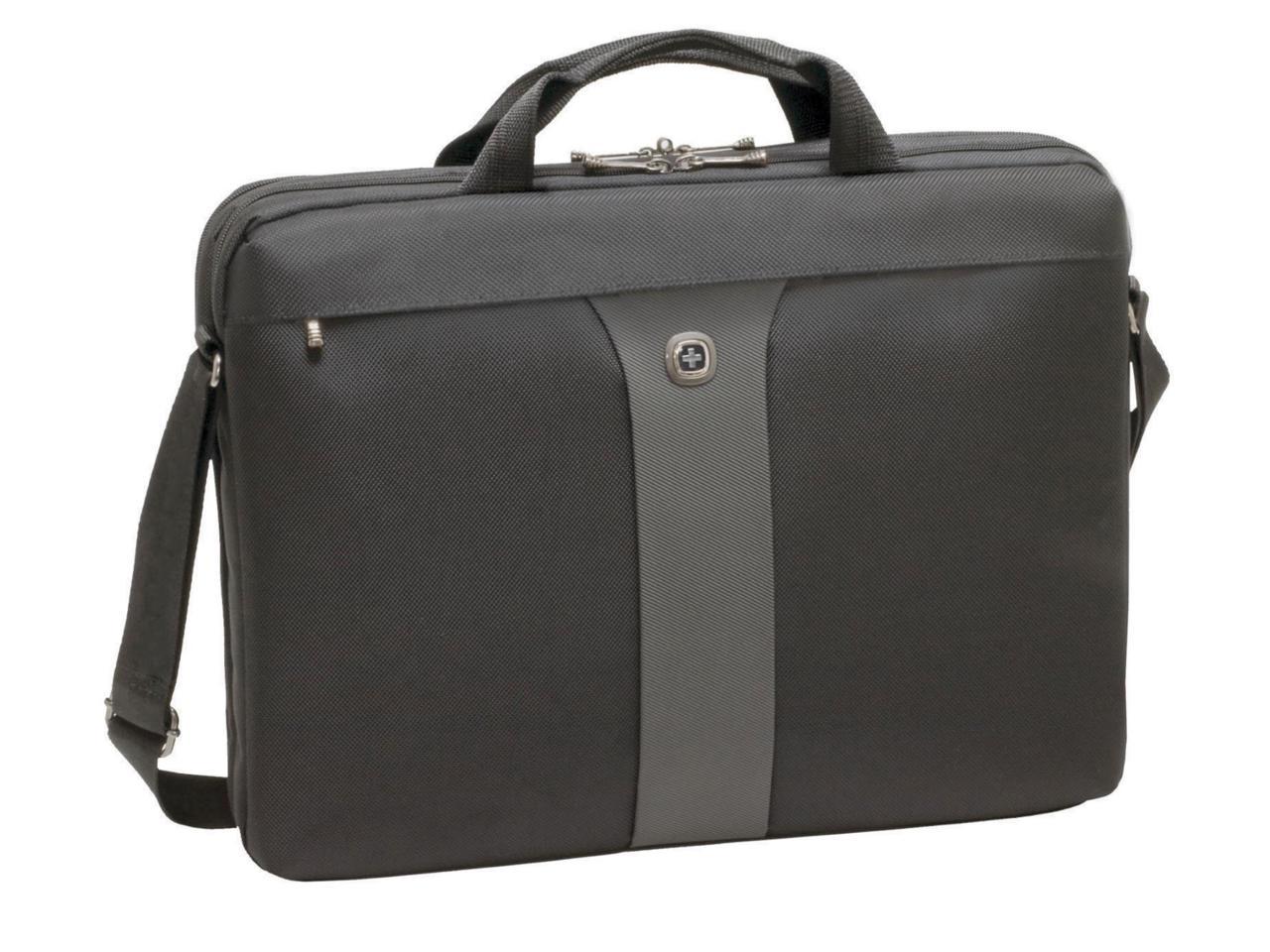 Wenger Black/Gray Legacy Double Computer Case Model 600654