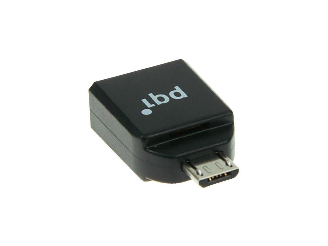 PQI Connect 204 Black Micro USB OTG Storage Adapter for Android Devices