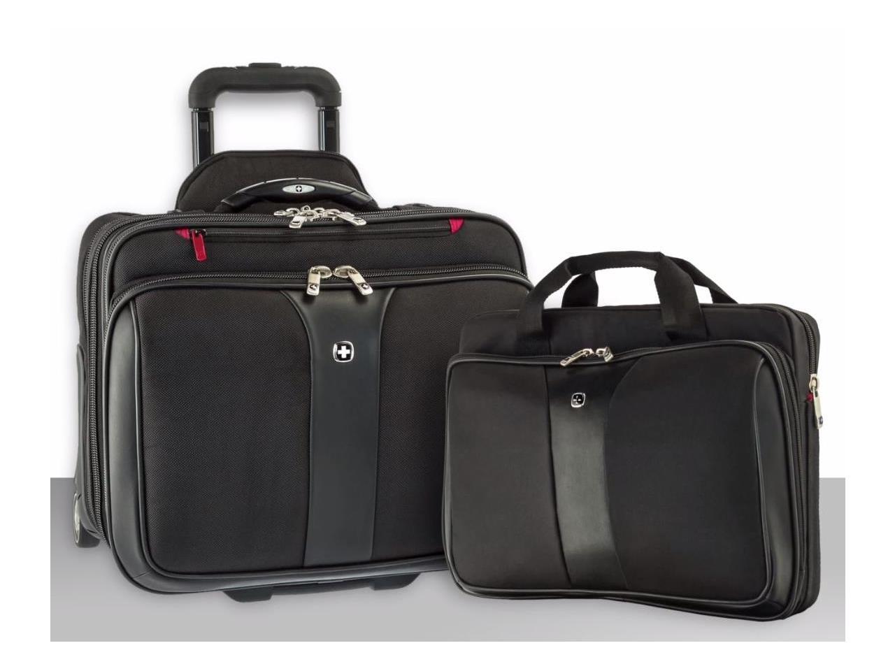 Wenger Black Patriot Roller 2 Piece Travel Set Model 600662
