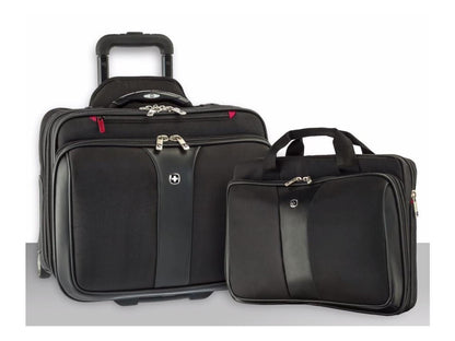 Wenger Black Patriot Roller 2 Piece Travel Set Model 600662