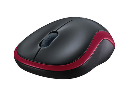 Logitech M185 Wireless Optical Mouse Red