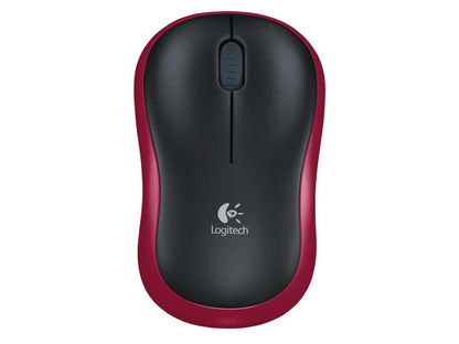 Logitech M185 Wireless Optical Mouse Red