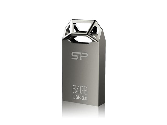 64GB Silicon Power Jewel J50 USB3.0 Zinc-Alloy Compact USB Flash Drive Titanium Edition