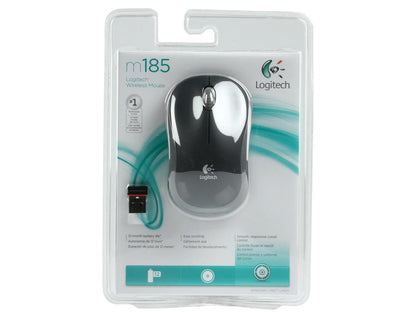 Logitech M185 Wireless Mouse Grey