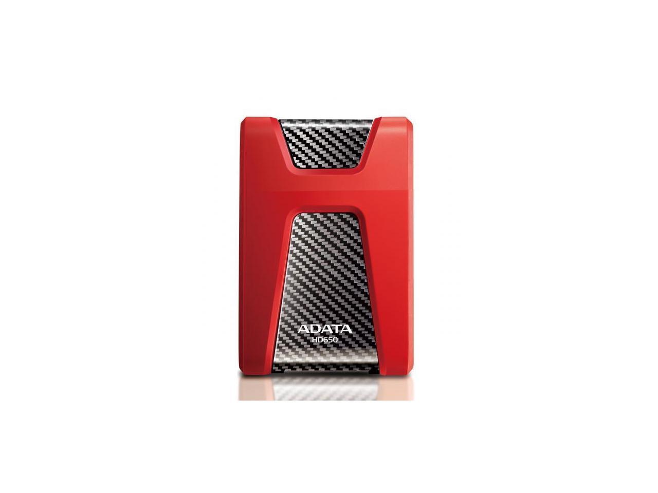 ADATA Durable Series HD650: 2TB Black External USB 3.1 Portable Hard Drive Gaming Console Compatible