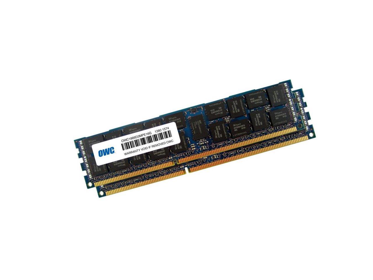 OWC 32GB ( 2x16GB ) PC3-10600 DDR3 ECC 1333MHz SDRAM DIMM 240 Pin Memory Upgrade kit For Mac Pro 'Nehalem' & 'Westmere' models.Perfect For the Mac Pro 8-core and Quad-core Xeon systems.OWC1333D3X9M032