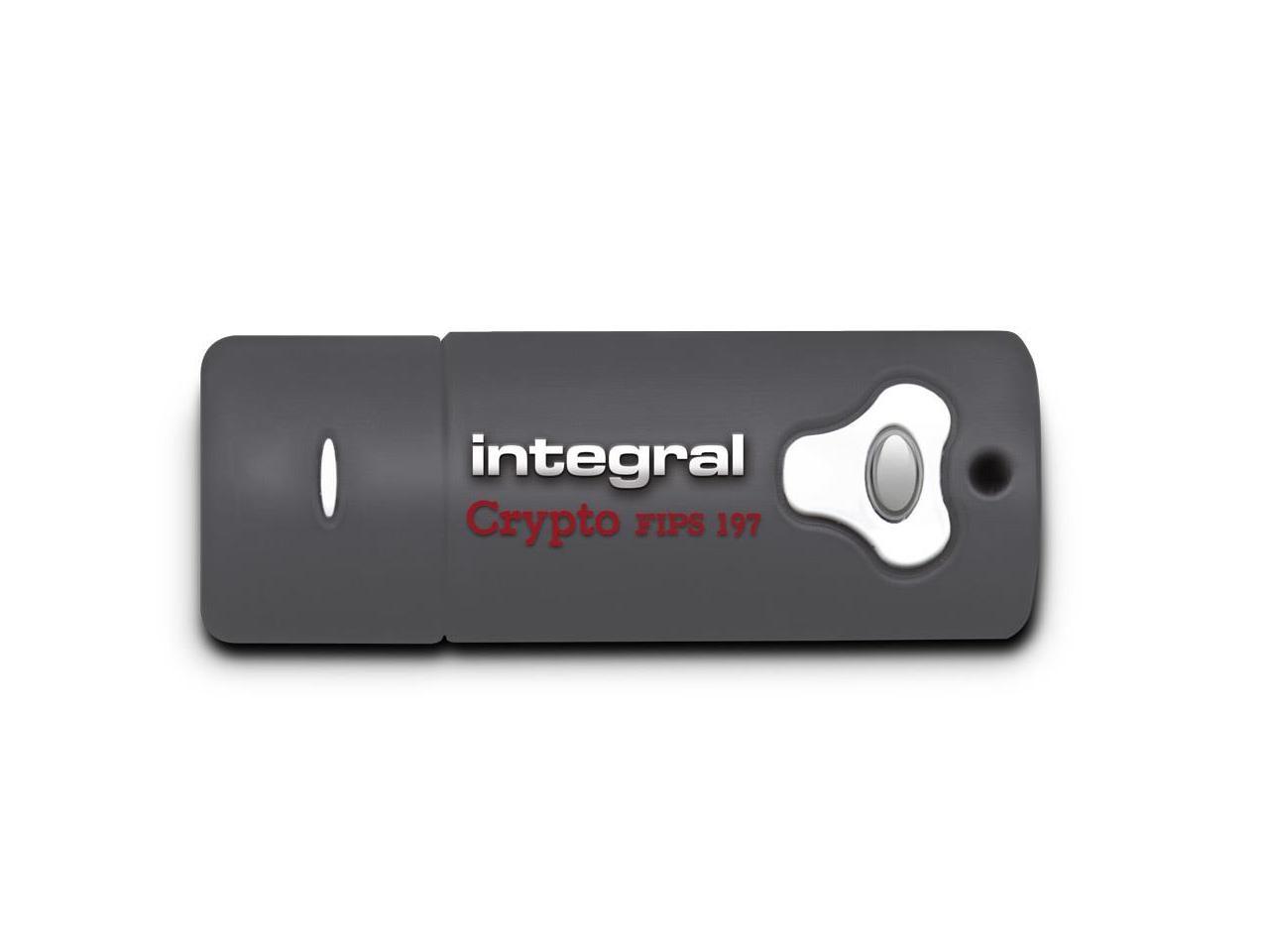 64GB Integral Drive FIPS 197 Encrypted USB3.0 Flash Drive (AES 256-bit Hardware Encryption)