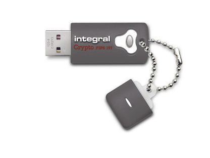 64GB Integral Drive FIPS 197 Encrypted USB3.0 Flash Drive (AES 256-bit Hardware Encryption)