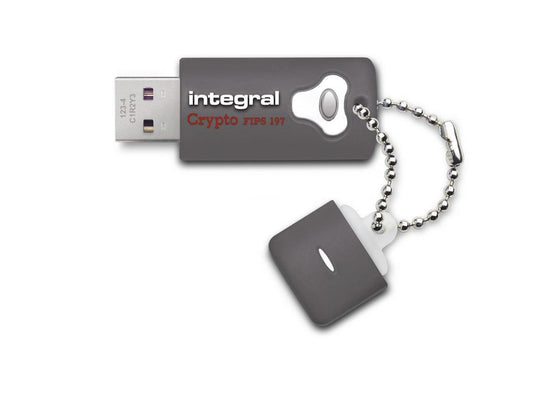 64GB Integral Drive FIPS 197 Encrypted USB3.0 Flash Drive (AES 256-bit Hardware Encryption)