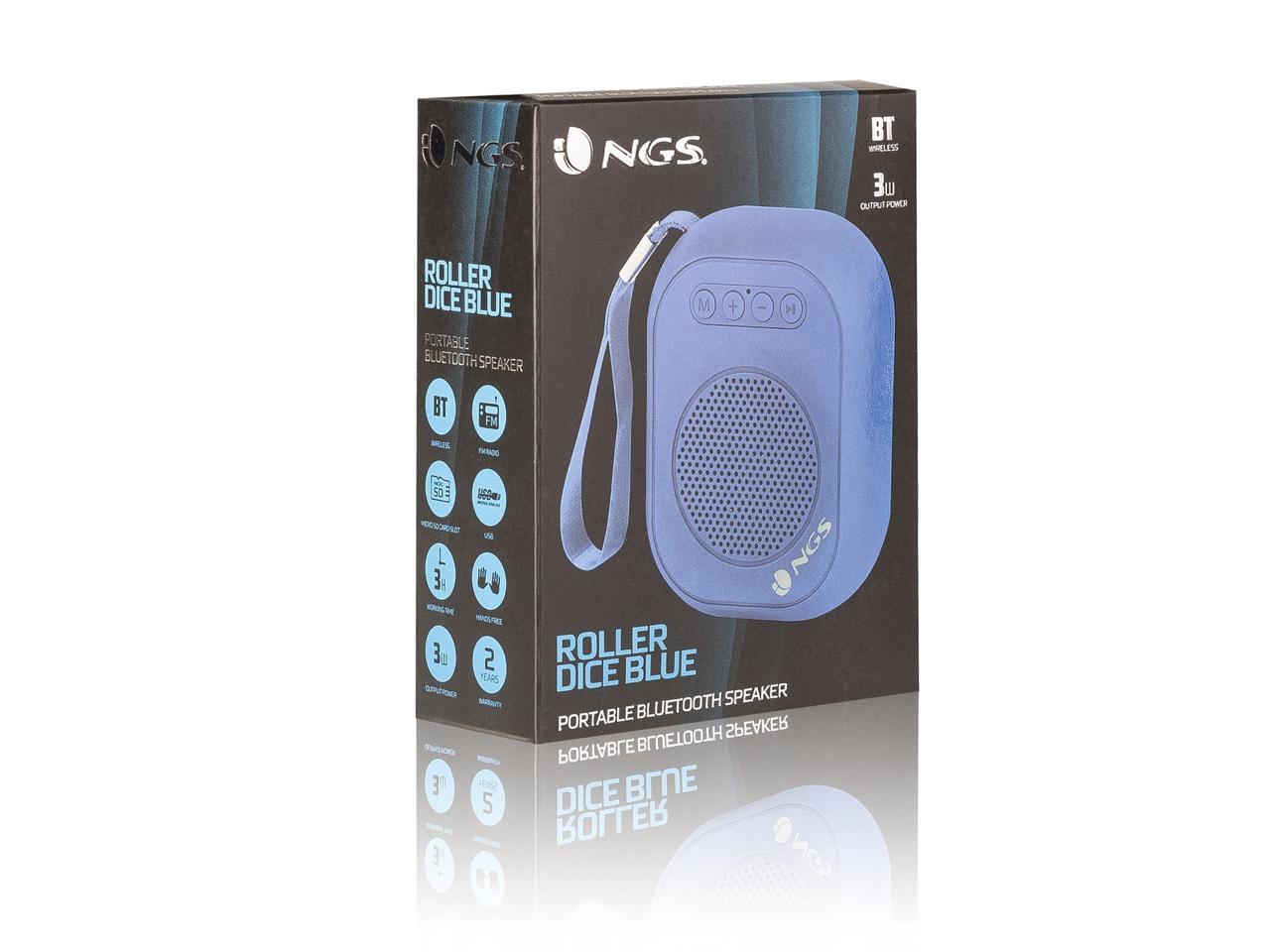 NGS 3W Bluetooth Speaker - Roller Dice Blue