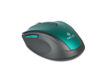 NGS 2.4GHz Wireless Optical Silent Mouse, 5 Buttons + Scroll Wheel - Evo Mute Blue