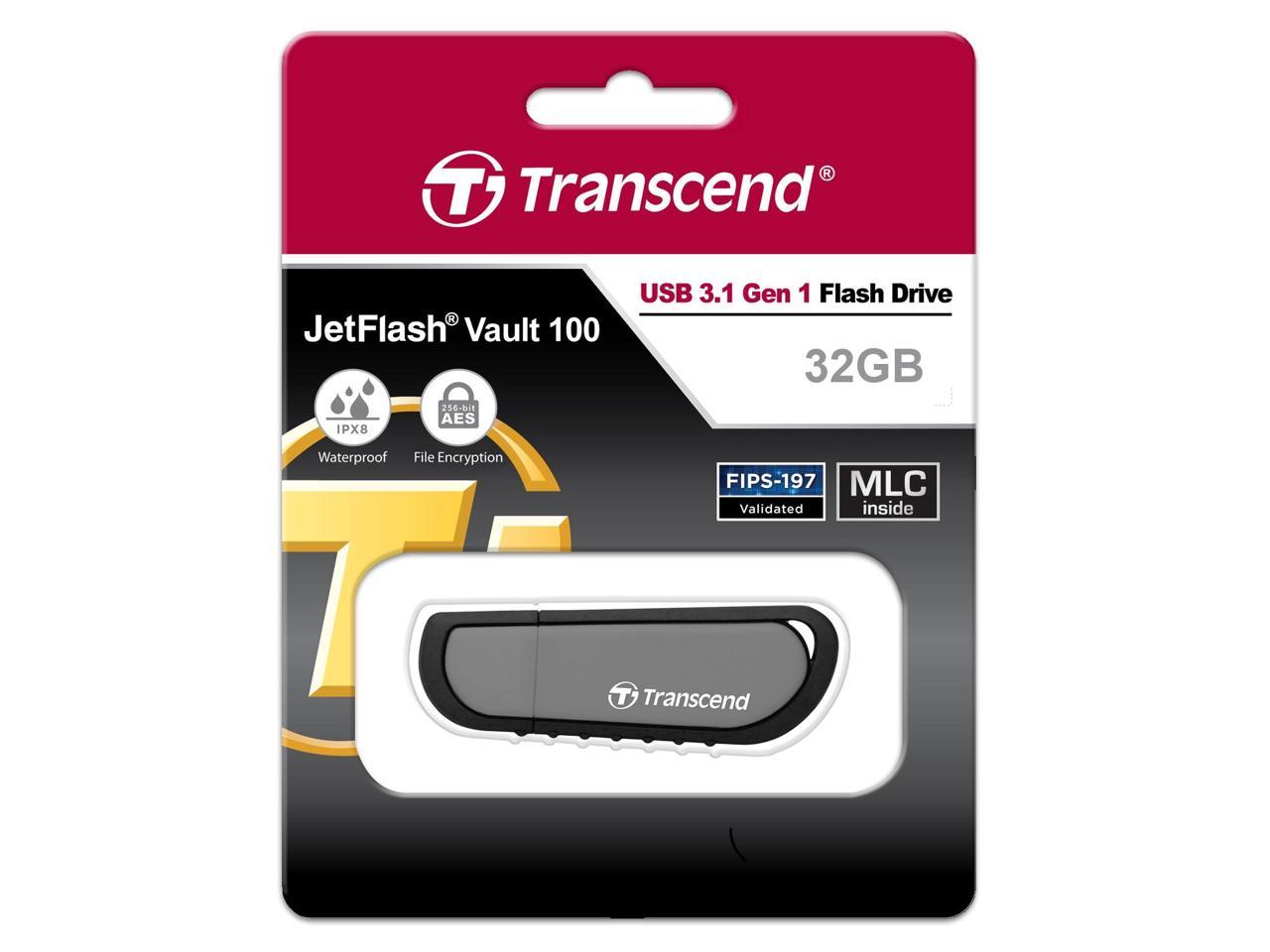Transcend 32GB JetFlash Vault 100 Flash Drive