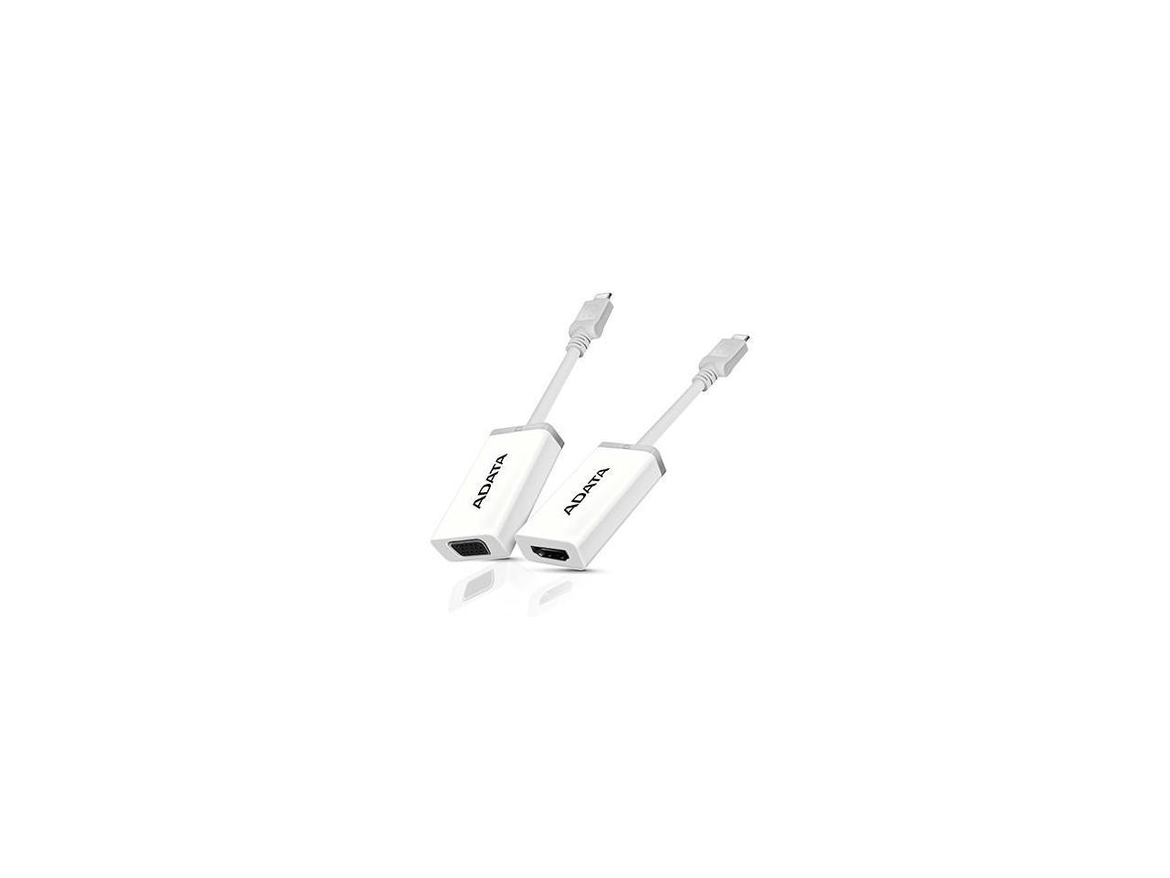 ADATA ACVGAPL-ADP-CWH USB-C to VGA Adapter White