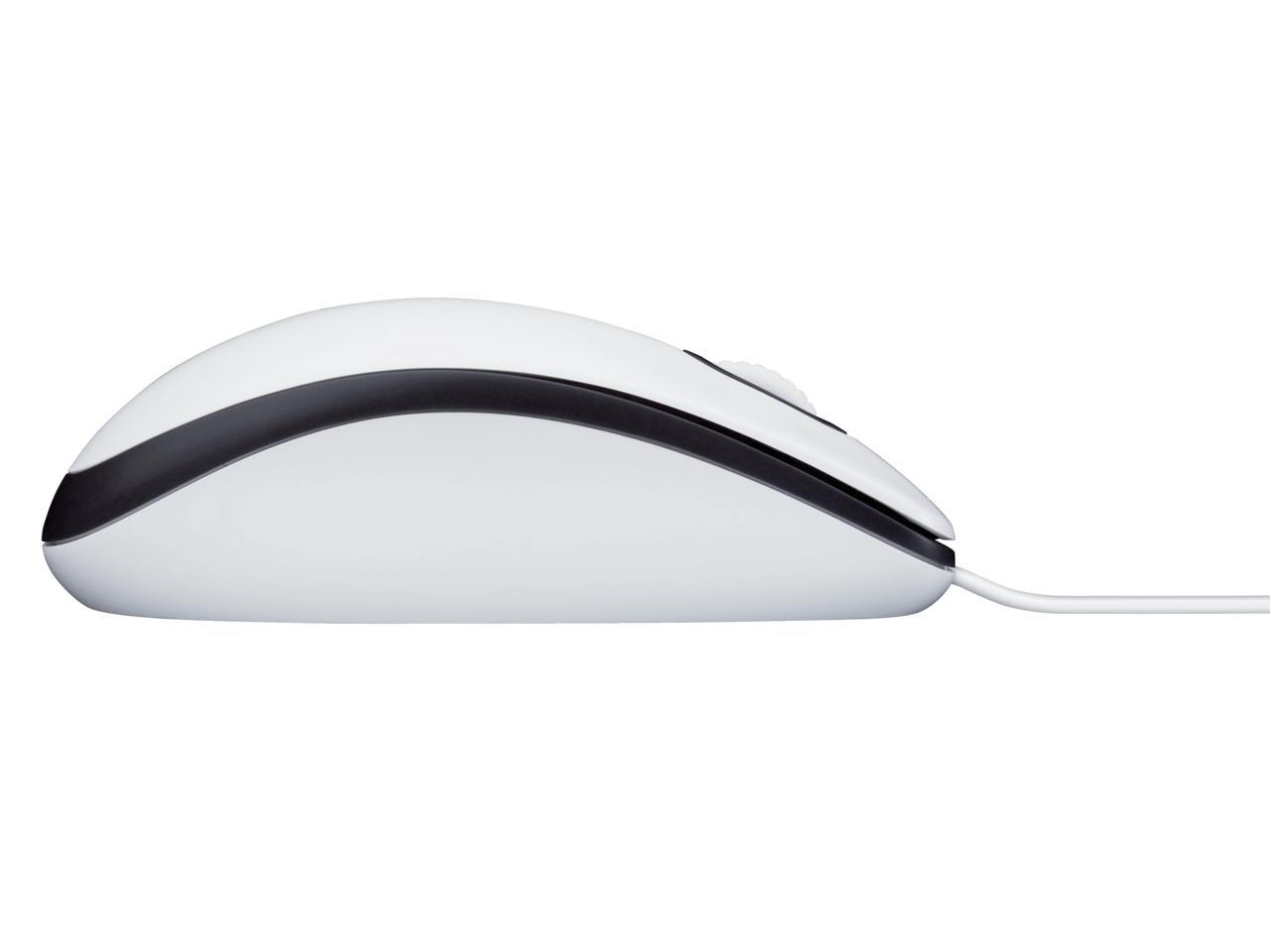 Logitech M100 USB Wired Optical Mouse - White