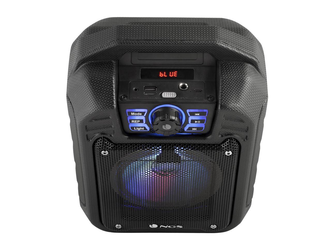 NGS Roller Tin 20W Bluetooth Speaker with FM Radio, USB Port, Aux Input and MicroSD Slot