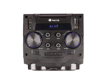 NGS Wild Punk Premium 300W Double 8u201d Bluetooth Woofer Speaker, FM Radio, USB Port, Aux Input