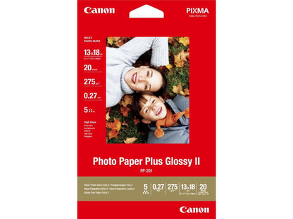 Canon Plus II 5x7 Glossy Photo Paper - 20 Sheets