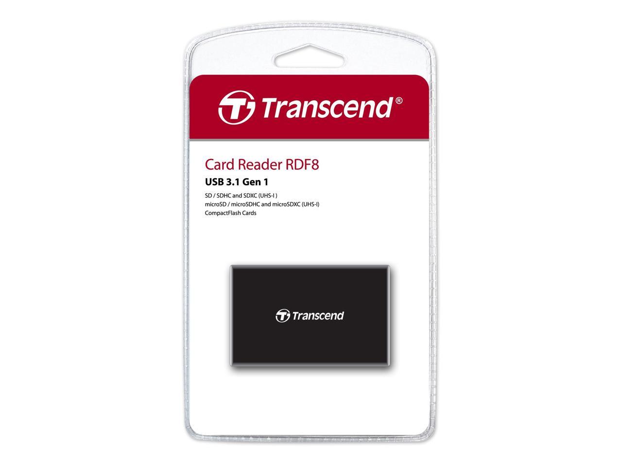 Transcend RDF8 USB3.1 Gen 1 All-In-One Multi Card Reader Black