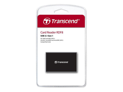 Transcend RDF8 USB3.1 Gen 1 All-In-One Multi Card Reader Black