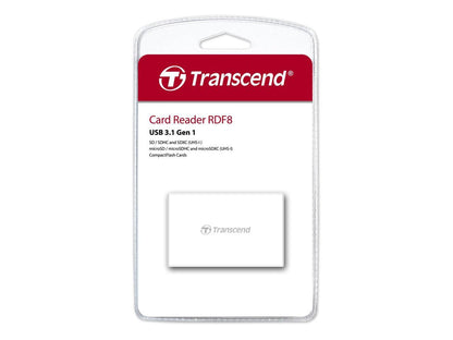 Transcend RDF8 USB3.1 All-In-One Multi Card Reader White