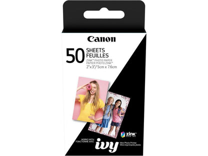 Canon ZINK Photo Paper for Ivy Mobile Printer - 50 Sheet Pack