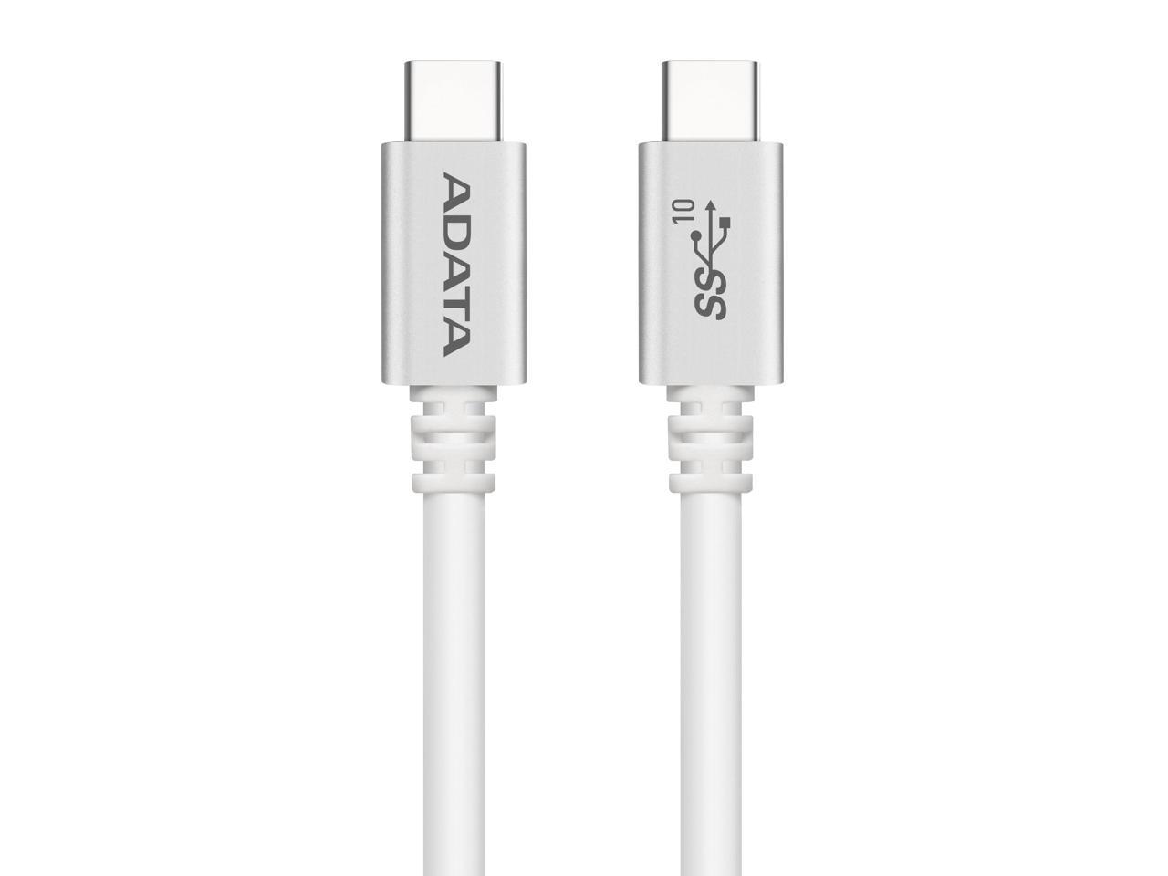 AData USB-C to USB-C 3.1 Gen2 (Reversible) Cable - Silver - 100 cm