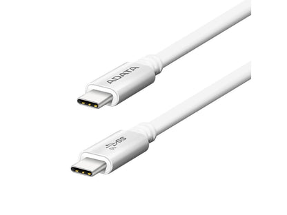 AData USB-C to USB-C 3.1 Gen2 (Reversible) Cable - Silver - 100 cm