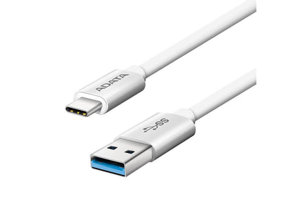 AData USB-C (Reversible) to USB-A 3.1 Cable - Silver - 100 cm