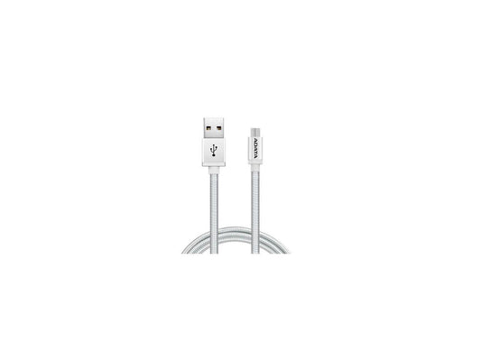 AData Android USB to Micro USB Charging/Sync Cable, 100cm - Silver